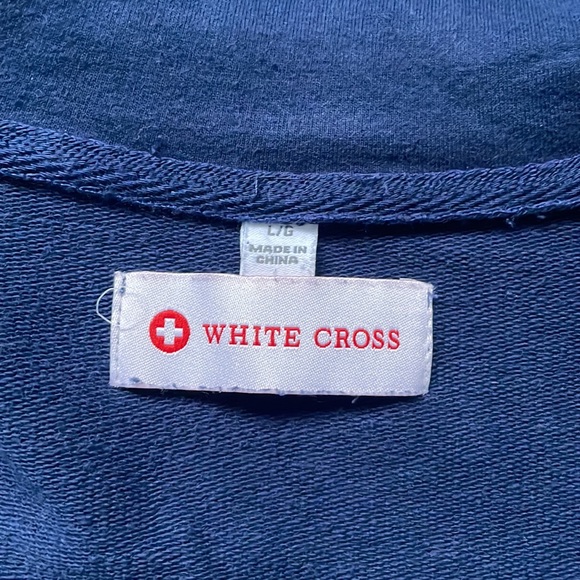 White Cross Blue Scrub Jacket - Picture 5 of 6